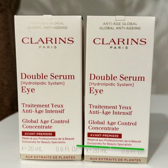 (LOT OF 2) Clarins Double Serum Eye 20ml new - Picture 3 of 7